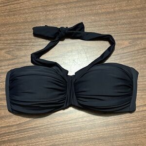 NEW H2OH Colours Black Bikini Top DD Cup NWT